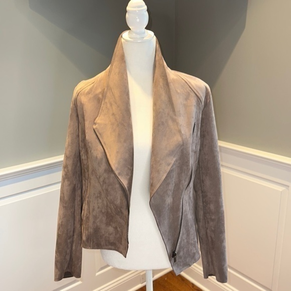 Kut Carina Faux Suede Drape Jacket